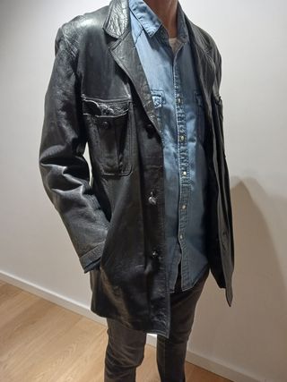 Cazadora de piel hombre