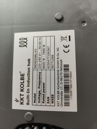 Placa inducción 