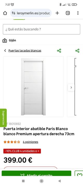 Puerta Madera Maciza Leroy Merlyn