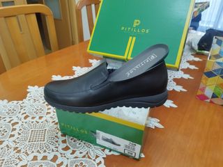 Mocasín PITILLOS, piel, plant. ext. cómodos. 39