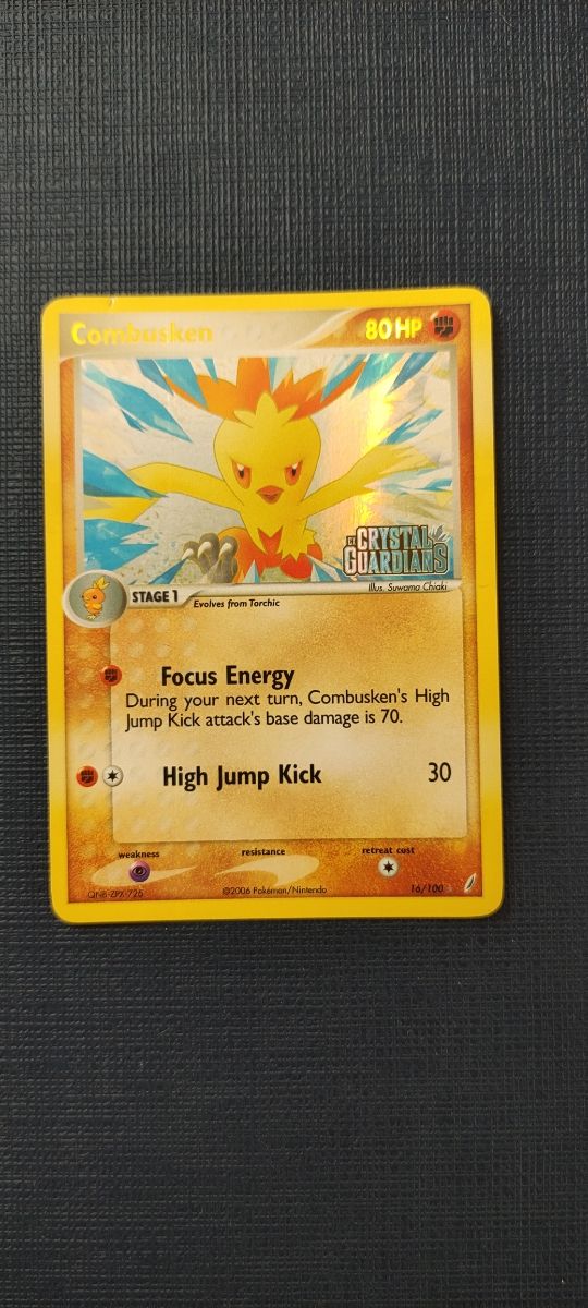 Combusken holo stamped