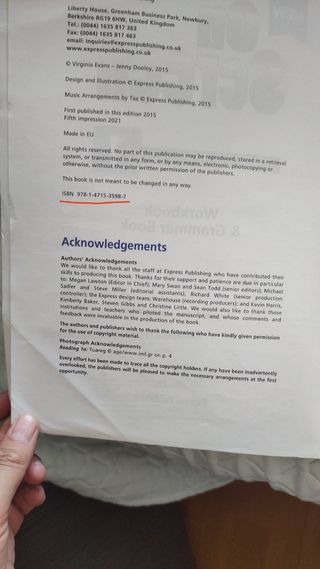 Libro de inglés On screen