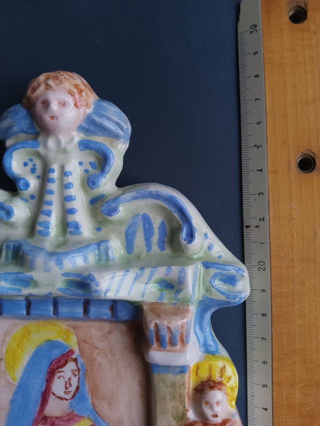 Acquasantiera ceramica vintage