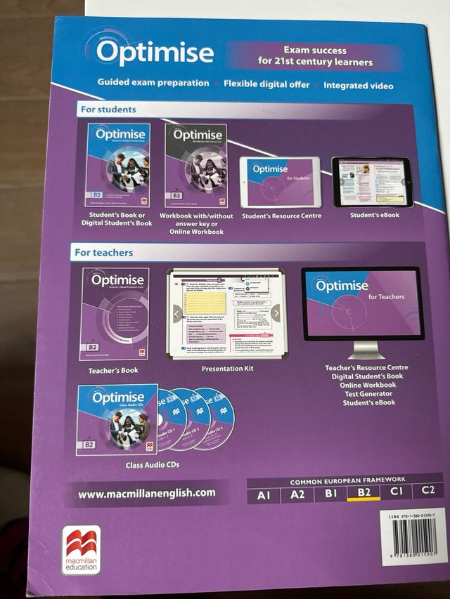 OPTIMISE B2 STUDENT’S BOOK PACK