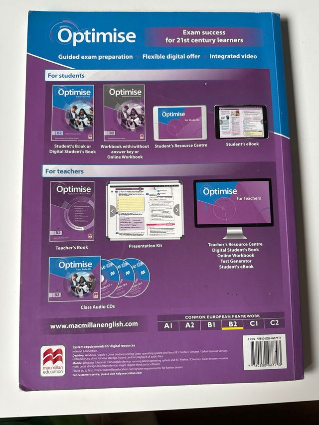 OPTIMISE B2 STUDENT’S BOOK PACK