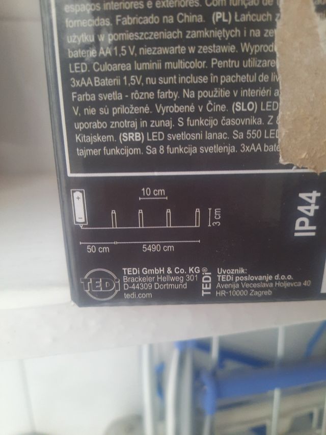 Luces navidad a pilas