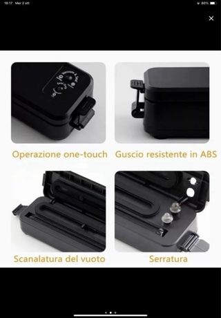 Macchina Sottovuoto Alimenti Cibo Sigilla Sacchett