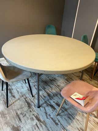 Mesa redonda plegable