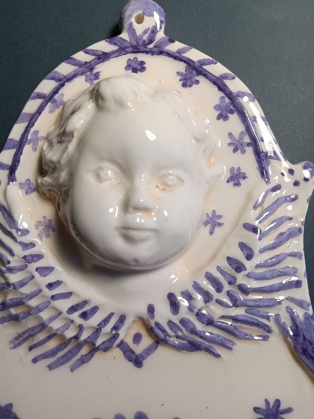 Acquasantiera ceramica vintage
