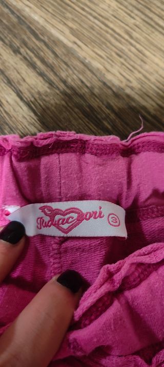 Pantaloni della tuta rosa da bambina
