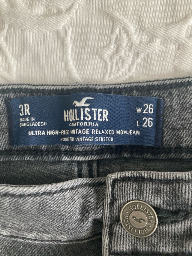 Vaqueros negros  lavado Hollister mujer