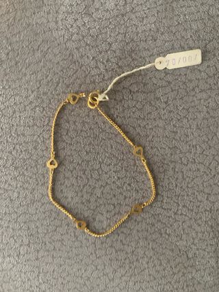 Pulsera chapada en oro a estrenar