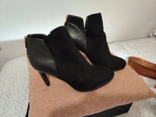 Botines de tacón de zara