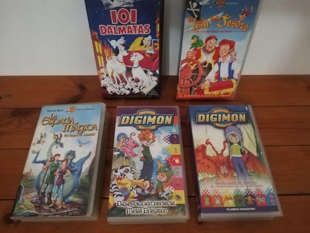 Lote de 5 películas VHS infantiles todas a 5 euros