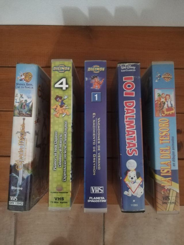 Lote de 5 películas VHS infantiles todas a 5 euros
