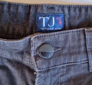 Trussardi pantalone rigato uomo