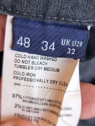 Trussardi pantalone rigato uomo