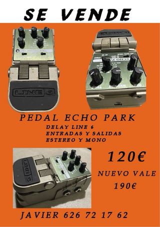 Pedal  line 6 echo park delay para guitarra.