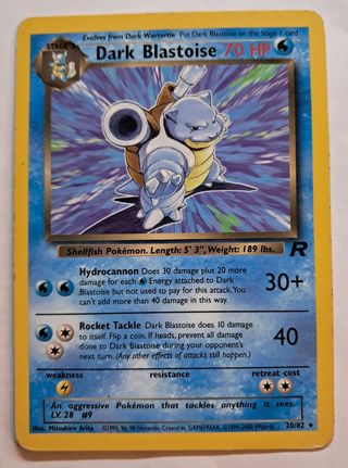 Card Pokèmon lotto 3X rare rocket 1999-2000 