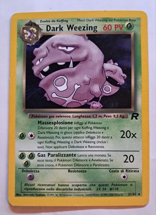 Card Pokèmon lotto 3X rare rocket 1999-2000 