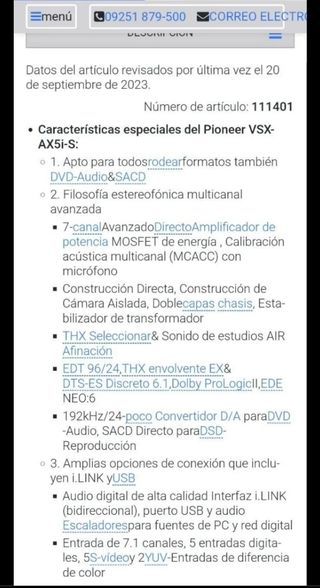 Pioneer VSX-AX5i HI-END Home Cinema receiver