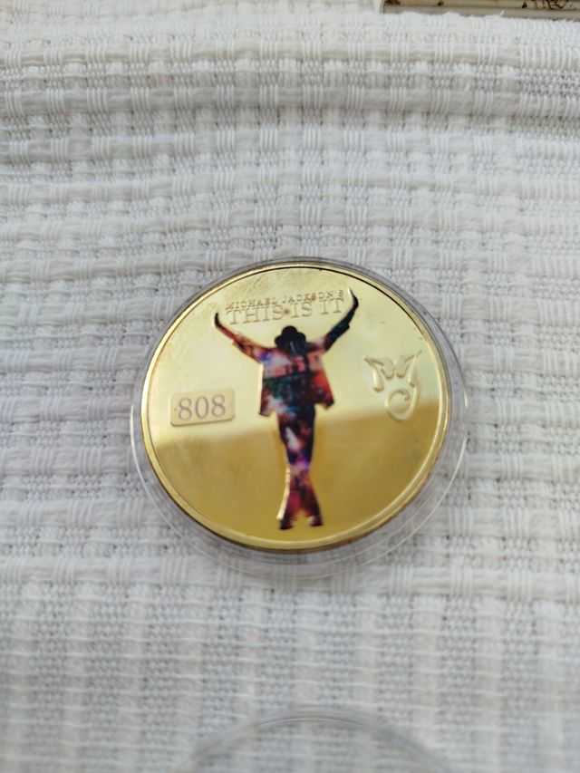 Moneda conmemorativa Michael Jackson 