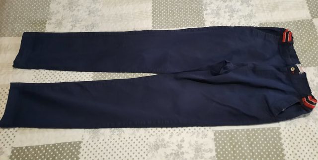 Calças compridas estilo Chino