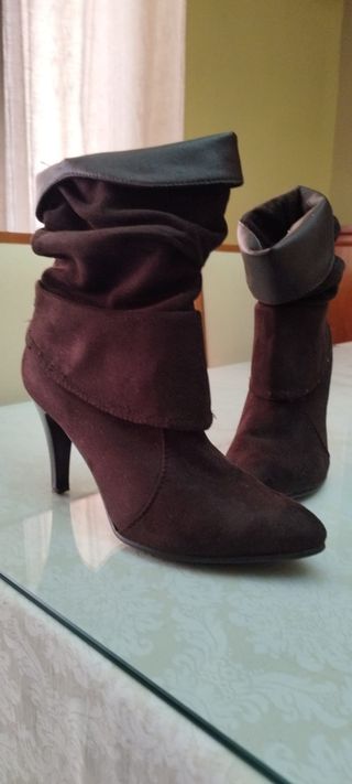 Botines mujer marrón 
