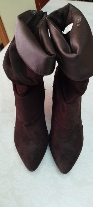Botines mujer marrón 