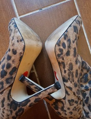 Stivaletti leopardati donna tacco Ber