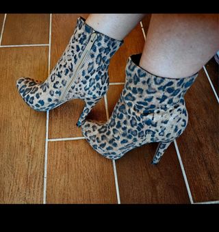 Stivaletti leopardati donna tacco Ber