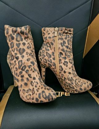 Stivaletti leopardati donna tacco Ber