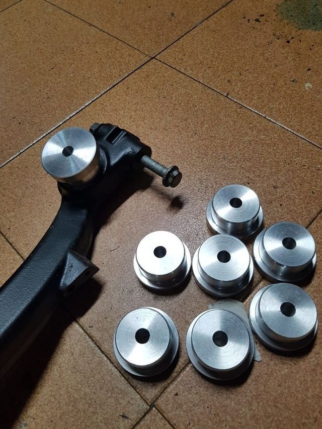 Casquillos aluminio puente trasero Peugeot 206