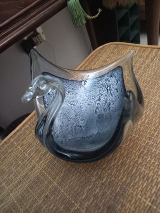 Centrotavola cigno in cristallo