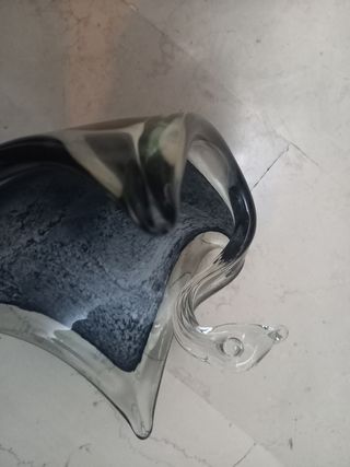 Centrotavola cigno in cristallo