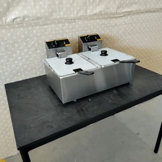 🍺​CO⌹  Freidora IND Eléctrica de 5+5 Lts