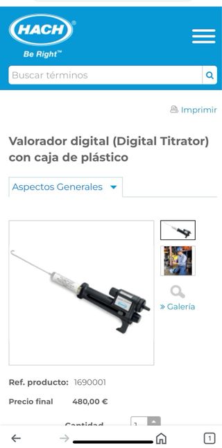 TITRADOR (Volorador) Digital-HACH 
