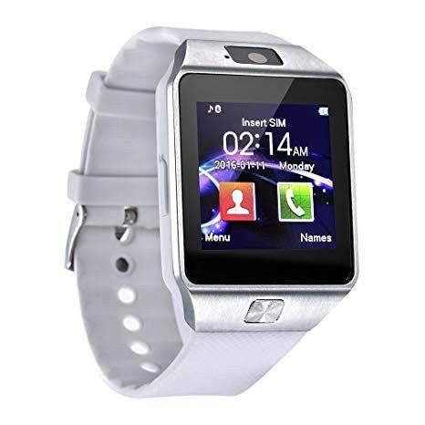 RELOJ INTELIGENTE BLANCO CON TARJETA SIM BLUETOOTH