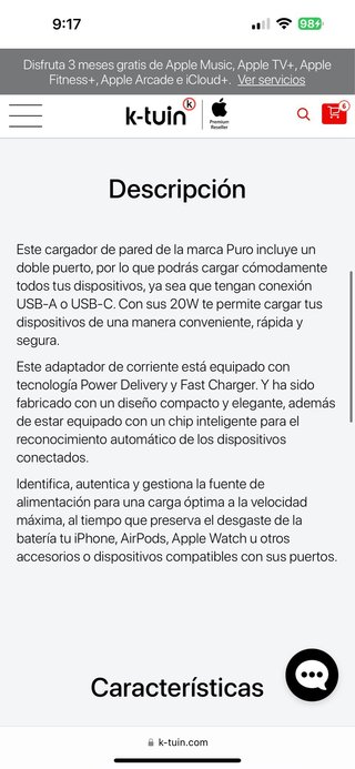 Cargador con doble puerto USB