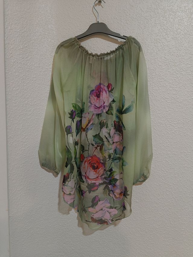 Blusa transparente Punt Roma