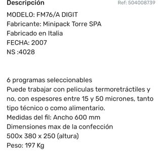 Envasadora mini pack