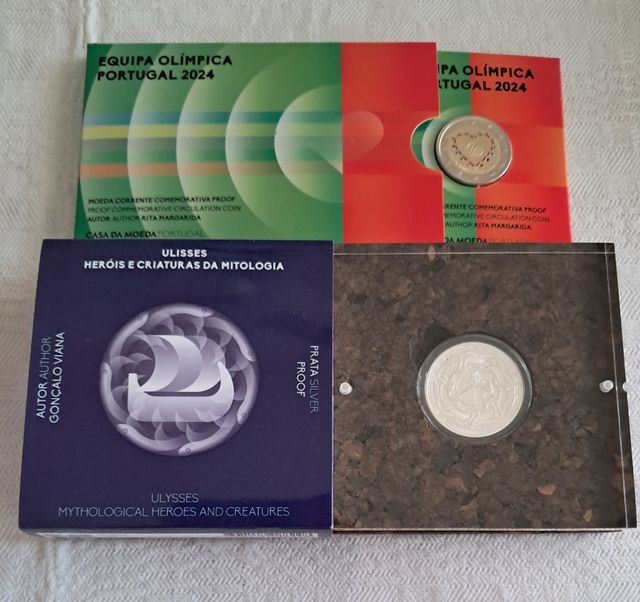 2 Moedas Comemorativas Proof Portugal 2024