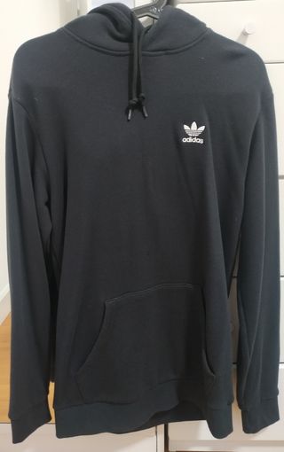 Sudadera negra adidas talla S