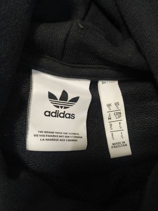 Sudadera negra adidas talla S