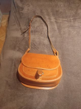 Bolso-bandolera mujer  cuero natural 