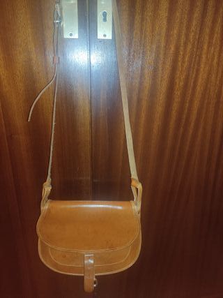 Bolso-bandolera mujer  cuero natural 