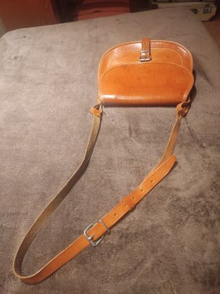 Bolso-bandolera mujer  cuero natural 