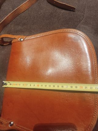 Bolso-bandolera mujer  cuero natural 