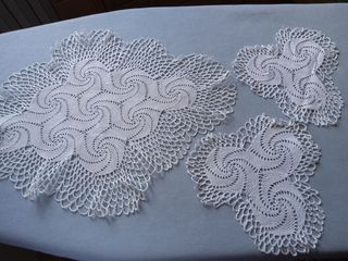 Centrini, completo 3 pezzi