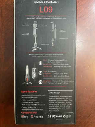 Estabilizador para foto y video